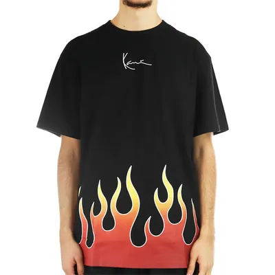 Immagine prodotto di Karl Kani Small Signature Flame Tee Uomo Nero - S
