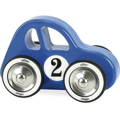 Produktbild von Vilac Holz-Schaukelauto blau - Spielzeugauto für Kleinkinder