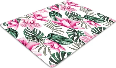Produktbild von Stuhlunterlage Bürostuhlunterlage 120 cm x 90 cm Bodenmatte Bürostuhlunterlage - Rosa Garten