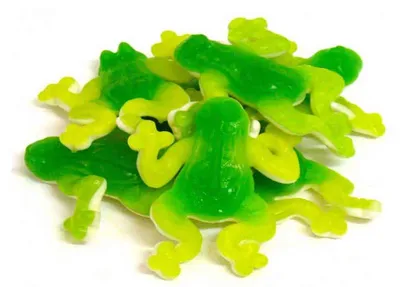 Image de Fini, chewing-gum XXL, grenouille lisse, grenouille géante, avec sucre en poudre, 1000g