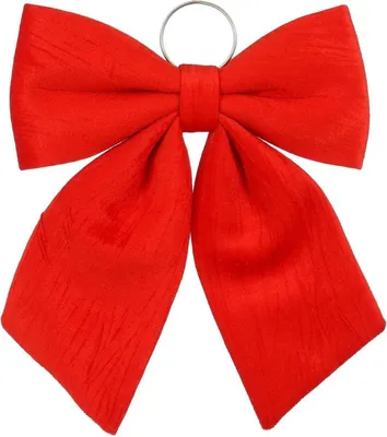 Immagine prodotto di Fiocco rosso per decorazioni natalizie 32x40x3 cm - Versatile decorazione per l'albero di Natale e per le porte