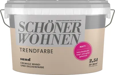 Produktbild von SW Trend Wandfarbe matt 2,5L sand 8514