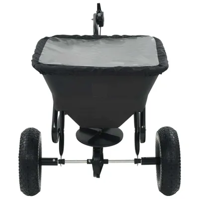 Immagine prodotto di vidaXL Spargisale manuale per trazione in acciaio PVC 125x74x79cm 45L
