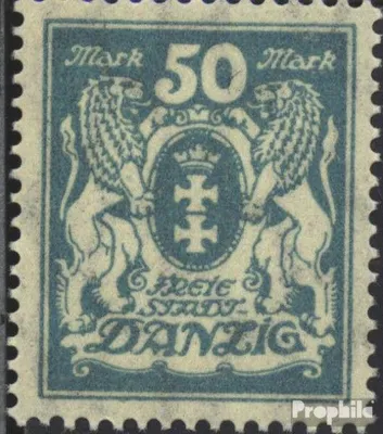 Produktbild von Briefmarken Danzig 1923 Mi 139 postfrisch Wappen