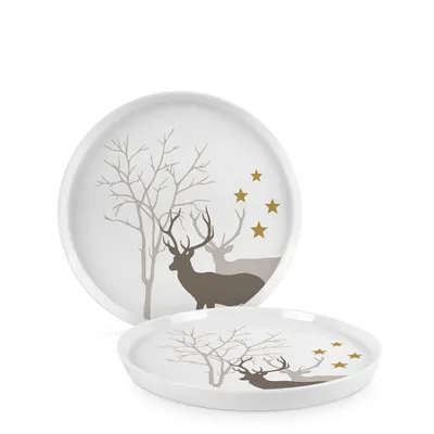 Produktbild von ppd, Trendteller, Weihnachten, Weihnachtsteller, Tiermotive, Weihnachtsgeschirr, Bergliebe