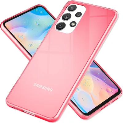Produktbild von Klare Neon Silikonhülle für Samsung Galaxy A53, Handy Hülle Schutz TPU Case Pink