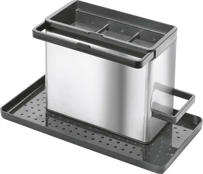 Produktbild von metaltex Spülbecken-Organizer Tidytex INOX silber / schwarz