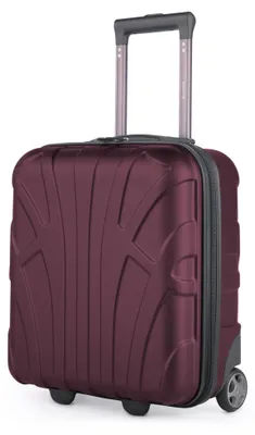 Image de Suitline - Bagage à main 45x36x20 cm petite valise EasyJet Underseat Trolley 2 roues valise cabine 45cm Cabin Bag max 30L franchise avion sous siège ,Bourgogne