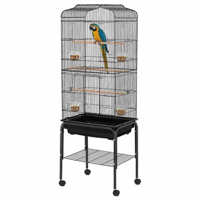 Produktbild von SEVICIO Vogelkäfig Voliere XLL Größe Käfigvoliere Metall Papageienkäfig Käfig Rädern X11