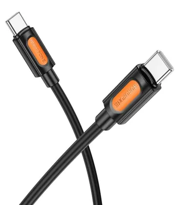 Produktbild von USB-C-Lade- und Datenkabel Borofone BX114, USB-C auf USB-C, Schnellladen, 60 W, 1 m, Schwarz