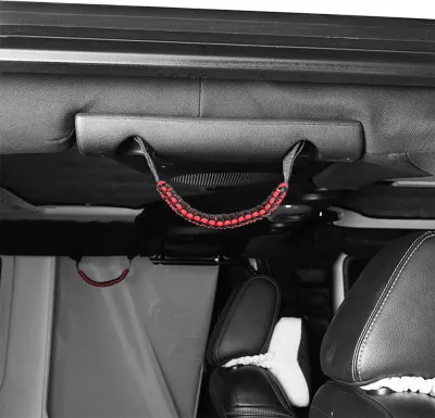 Obrázok produktu pre 2ks Auto Roll Bar Paracord Grab Handles Grip Handles Náhrada pre Ford Bronco Jeep Wrangler