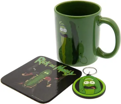 Image de Rick And Morty - Coffret cadeau, céramique, liège, métal, caoutchouc CD2322 (taille unique) (vert)