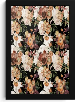 Produktbild von MuchoWow® MuchoWow® Gerahmtes Poster Blumen - Rosen - Pastell 20x30 cm - Poster mit zchwarzem Bilderrahmen - Drucken - Bilder Poster im Rahmen