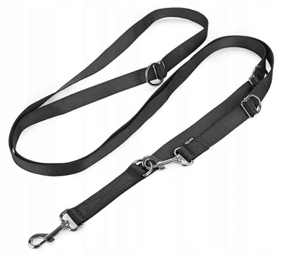 Produktbild von Happet Verstellbare Hundeleine Nylon Schwarz 3 m