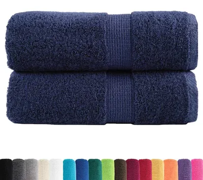 Immagine prodotto di vidaXL Asciugamani Premium SOLUND, 2 pezzi, blu navy, 30x30 cm, 600 g/m²