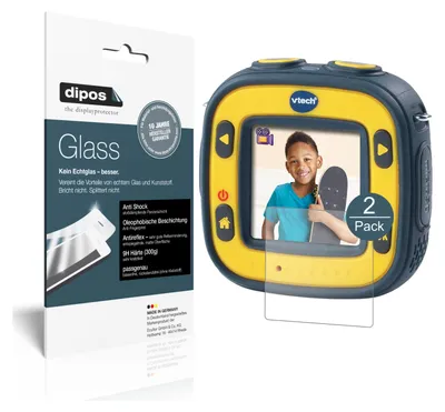 Produktbild von 2x Schutzfolie für Vtech Kidizoom Action Cam matt - Anti-Shock 9H Folie Glass