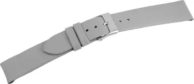 Produktbild von Echtleder-Uhrenarmband, nahtlos, in 5 Farben 18mm 20mm Grau/20mm