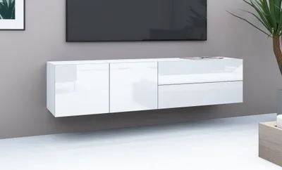 Produktbild von Kommode, Hängeschrank "Sophia" 152cm 2SK, weiß-glänzend
