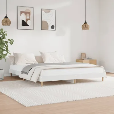 Produktbild von Bettgestell Weiß 200x200 cm Holzwerkstoff , Klassische Betten Design 2024