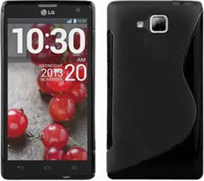 Produktbild von Cadorabo Schutzhülle für LG L9 (2.Gen.) Hülle in Schwarz Handyhülle Case TPU Silikon Etui