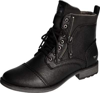 Produktbild von Mustang Damen Stiefelette Boot Reißverschluss Lasche Schnürung 1265-524, Größe:40 EU, Farbe:Braun