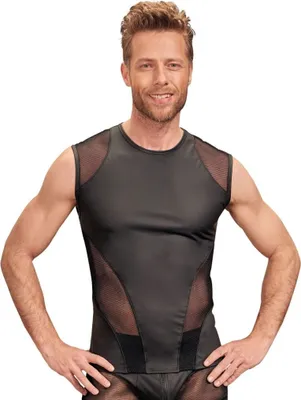 Produktbild von Lederlook Herrenoberteil - Schwarz