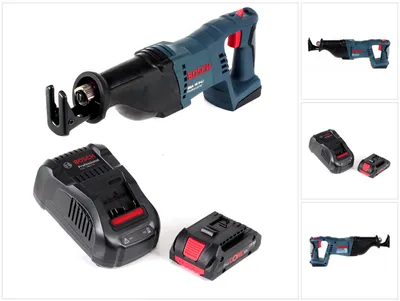 Zdjęcie produktu dla Akumulatorowa pilarka szablasta Bosch GSA 18 V-LI 18 V + 1x akumulator 4,0 Ah + ładowarka