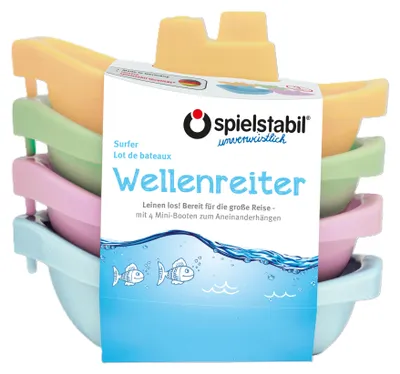 Produktbild von Spielstabil Wellenreiter 4-teilig pastell