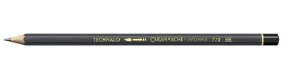 Produktbild von Caran d-Ache 779.256, 6B, Schwarz, Hexagonal, Kunst, Grafische Zeichnung, Technical drawing, 3 mm