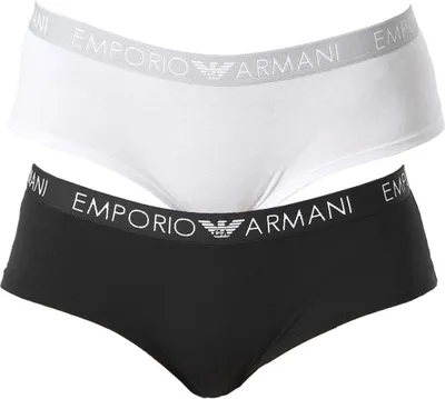 Produktbild von EMPORIO ARMANI Damen Hotpants Cheeky Pants Iconic Baumwolle (2er Pack) Mehrfarbig/Multicolor M