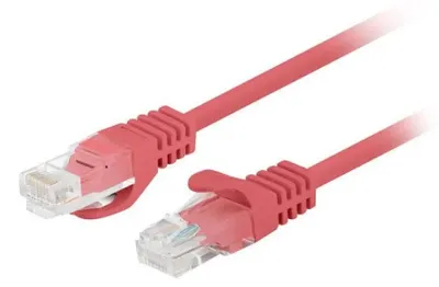 Produktbild von Lanberg PCU6-20CC-0100-R Netzwerkkabel Rot 1 m Cat6 U/UTP (UTP)