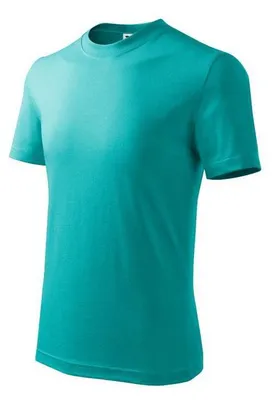 Image de Malfini - T-shirt basique pour enfant, modèle PP10198 (taille 122), couleur turquoise