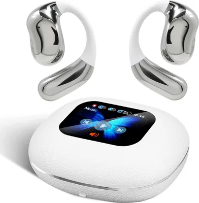 Produktbild von Open Ear Kopfhörer mit Touchscreen, Bluetooth 5.4,Drahtlose mit Ohrbügeln, Interaktives Display, Stereoklang & Rauschunterdrückung Für Sport & Arbeit