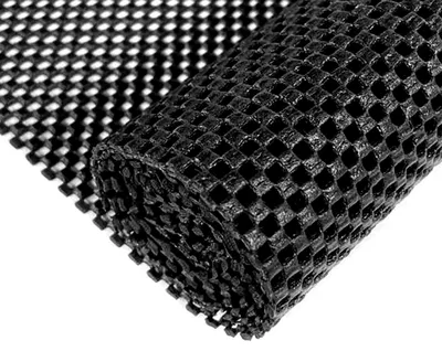 Immagine prodotto di Tappetino antiscivolo in PVC, 100x120 cm, nero. Ideale come sottotappeto, per cassetti, per l'auto o per la cucina
