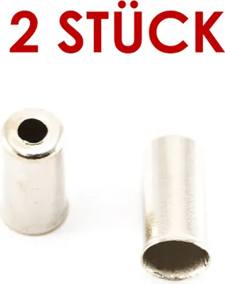 Produktbild von 2 Stück Fahrrad Außenhüllen Kappen Ferrule End Hülsen Crimp Bremszug