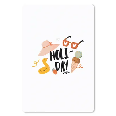 Produktbild von MuchoWow® Mauspad Mousepad Sommer - Hut - Sonnenbrille 18x27 cm - Mousepads - Maus Mat - Pad - Mausunterlage