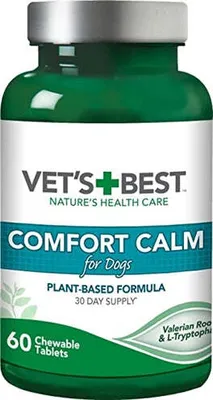 Produktbild von Comfort Calm Beruhigendes Ergänzungsfuttermittel für Hunde mit Tryptophan und Baldrianwurzel, 60 Tabletten
