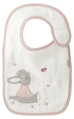 Produktbild von Sterntaler 7052318, Latzschürze, Pink, Weiß, Baby (0 - 2 Jahre), Abbildung, Esel, Klettverschluss