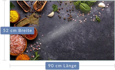 Immagine prodotto di Piastra di copertura del piano cottura Piastra di copertura del piano cottura in ceramica 1 pezzo 90x52 Protezione per le spezie