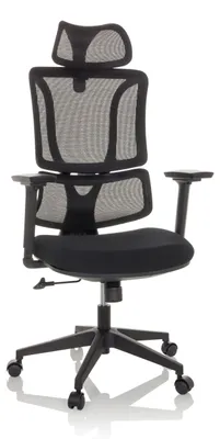 Obrázek produktu pro Kancelářská židle MyBuero Home Office Kancelářská židle ERGOMY s područkami (výškově nastavitelná) látková / síťovaná otočná židle