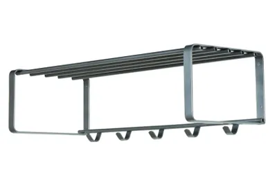 Produktbild von Garderobe Wandgarderobe Rex 2 Stahlrohr in Nickeloptik von Spinder
