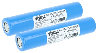 Produktbild von vhbw 2x Akku Ersatz für Maglite 118-000-395 für Taschenlampe Kopflampe (2500 mAh, 6 V, NiMH)