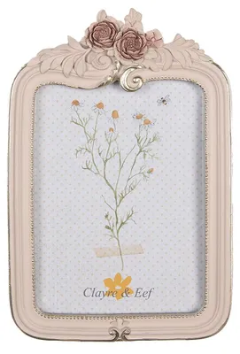 Obrázek produktu pro Rámeček na obrázky Clayre & Eef 13x18 cm růžový plastový