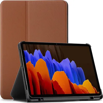 Obrázok produktu pre Hnedé uzavreté puzdro pre Samsung Galaxy Tab S7 Plus 12,4 palca, silná ochrana