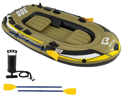 Obrázek produktu pro Nafukovací rybářský člun s vesly a pumpou FT10015GN, 252 x 125 cm, zelená