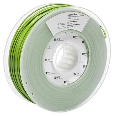 Obrázek produktu pro UltiMaker ABS Barva: Green, Průměr: 2,85 mm