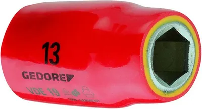 Produktbild von GEDORE VDE 19 14 VDE-Steckschlüsseleinsatz 1/2" 6-kant 14 mm, 6123080