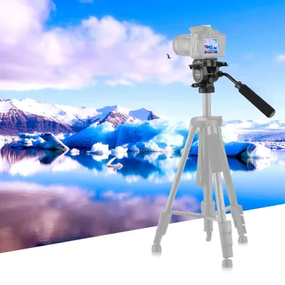 Obrázok produktu pre Hydraulická guľová hlava pre panoramatickú fotografiu, s nosnosťou max. 5 kg, s držadlom pre fotoaparáty a videokamery s 1/4-palcovým závitom a monopodom