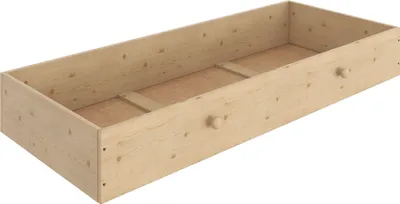 Produktbild von Need Sleep Schublade Stauraum Bettkasten aus Holz mit Rollen für Bett, 142,5x60 cm