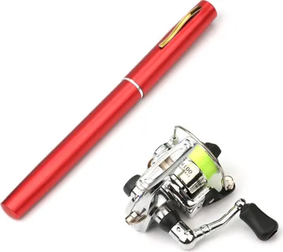 Produktbild von Taschenklappbare Angelrute Combo Mini Pen Angelruten Kit Teleskop Angelrute Spinnrolle Combo Kit